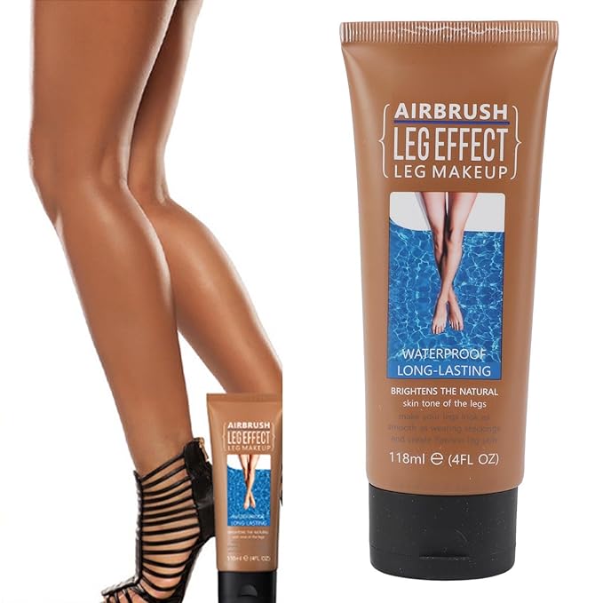 118ml Leg Makeup Lotion, Leg Body Makeup, Airbrush Legs, Body Makeup Waterproof Long Lasting Full Coverage Lightweight Leg Body Cosmetic for Wedding (3#)