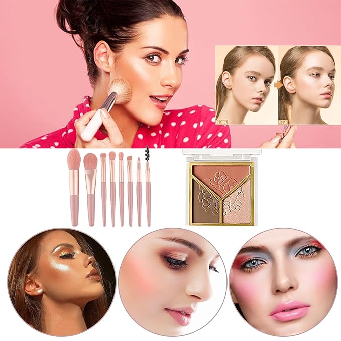 All in One Makeup Kit Portable Makeup Kit for Women Full Kit, Professional Makeup Kit, Multipurpose Womens Makeup Set for Beginners and Professionals