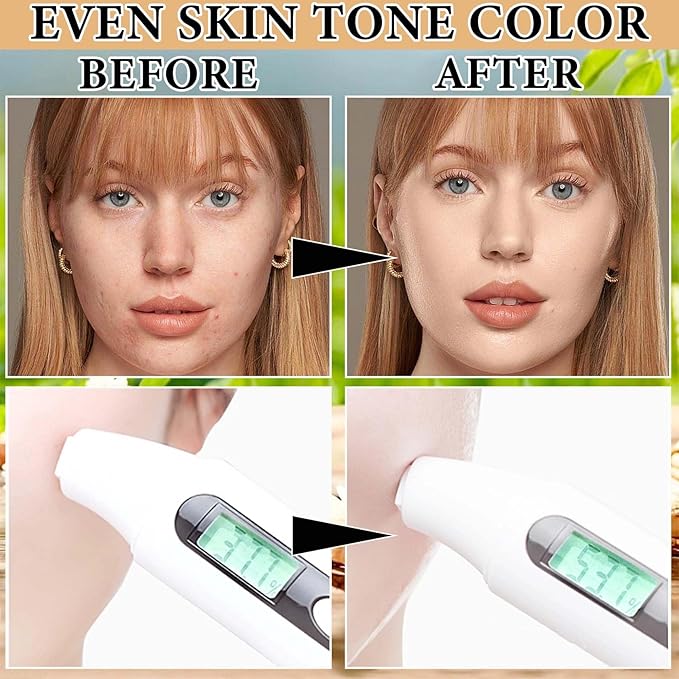 One Step Color Corrector,Natural Isolation Cream,Face Primer Makeup Tricolor Moisturizer,Correcting Primer Concealer Foundation,Setting Powder,Makeup Brushes,Makeup Sponges（4PCS)