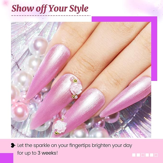 JODSONE 20 Glitter Color Gel Nail Polish Kit 3 Bottles of No Wipe Base Coat Glossy and Matte Top Coat Gel Polish Set High Shine Gorgeous