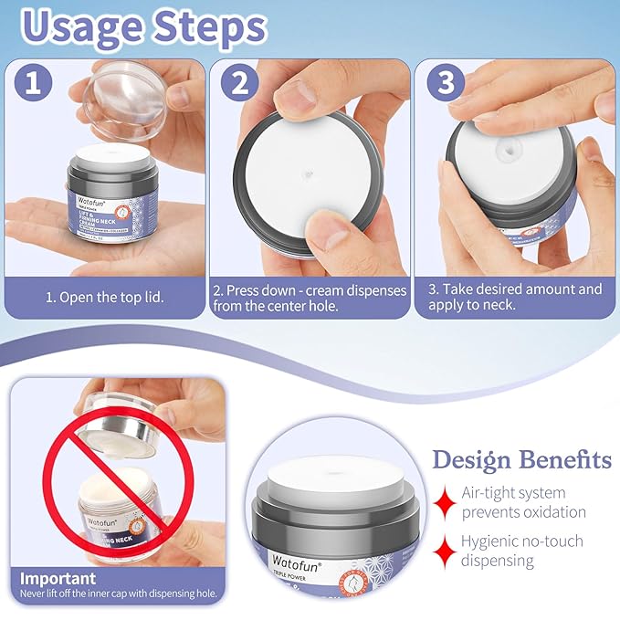 Neck Creams for Tightening and Firming - Anti Wrinkle & Treatment with Retinol Peptides, Ceramide - Overnight Moisturizer for All Skin Types - Sensitive Safe