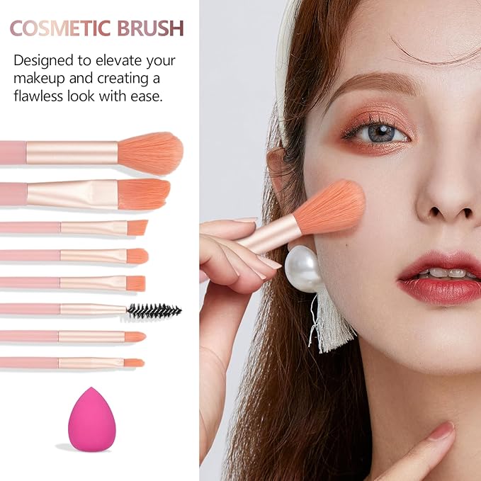 All In One Makeup Kit For Girls Gift, Makeup Kit For Women Full Kit Includes Sponge Eyeshadow Liquid Lipstick Concealer Eyeliner Eyebrow Makeup Bag