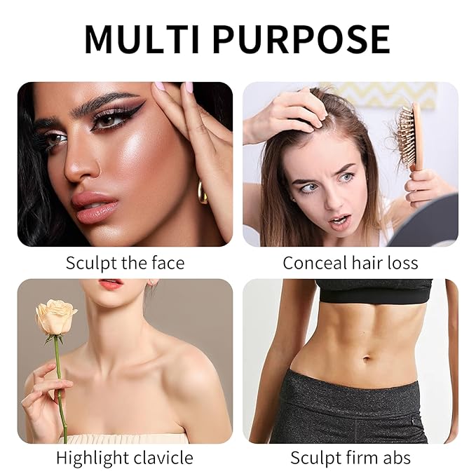 3Pcs Cream Contour Sticks Kit, Face Contouring Pen with Highlighter Stick, Blush Stick and Bronzer Contour Stick for Sculpt the Face, Create a Long Lasting, Matte or Dewy Finish (06)