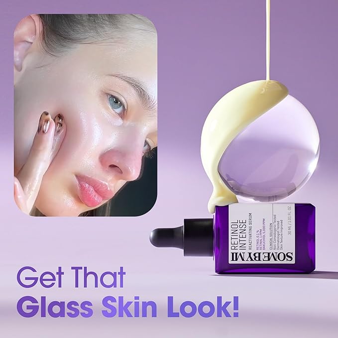 SOME BY MI Retinol Intense Reactivating Serum – 1.69oz, 50ml – Korean Bakuchiol Retinol Serum for Face Firming – Improves Signs of Aging, Minimizes Pore Size & Refines Skin Texture – Korean Skin Care