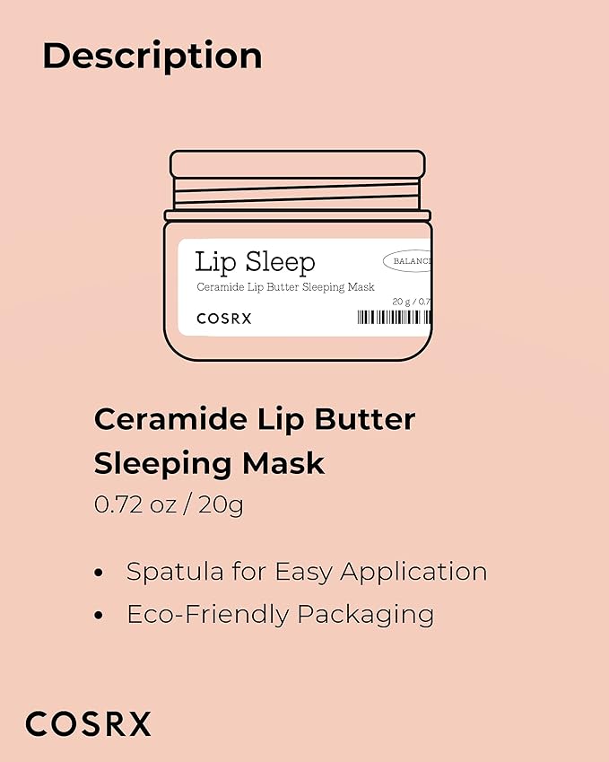 COSRX Lip Care Balm for Dry Chapped Lips, Enriched with Shea Butter, Sleeping Mask, Korean Skincare, Animal Testing-Free, Artificial Fragrance-Free, Parabens-Free (Lip Butter)