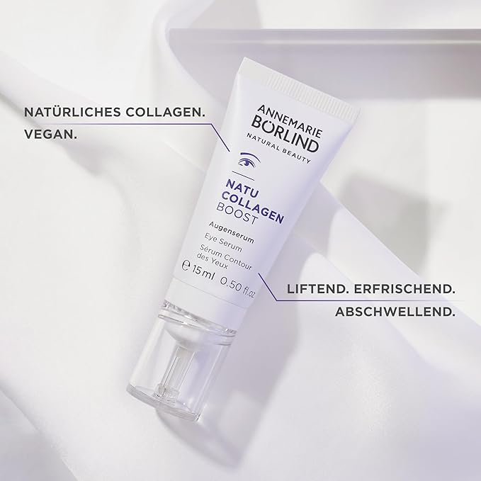 ANNEMARIE BÖRLIND - NATU COLLAGEN Eye Serum - firming, refreshing and radiant eye care, with botanical collagen and plant-based protein, under eye serum, 0.50 Fl. Oz.