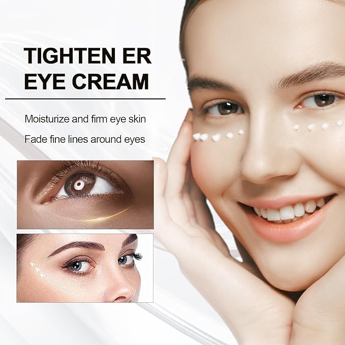 Instant Firm Eye Cream, Temporary Eye Tightener,Instant Firm Eye Tightening Cream for Firm Under Eye Firming, Reduce Fine Lines,2pcs