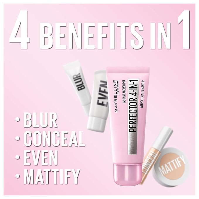 Maybelline Instant Age Rewind Instant Perfector 4-In-1 Matte Makeup, 05 Deep, 1 Count