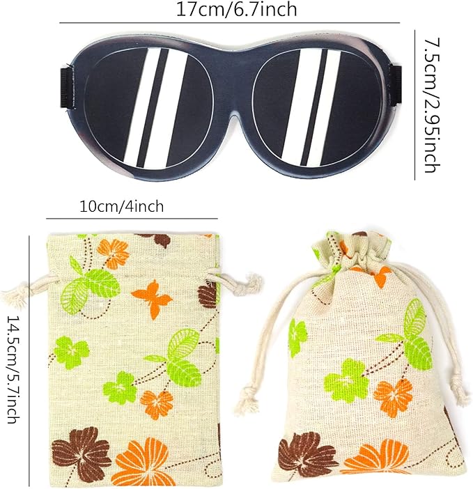 Honbay 3D Funny Eyeshade Soft Sleep Eye Mask with Adjustable Head Strap for Travel, Game, Party, Rest, Sleeping(Sunglasses)