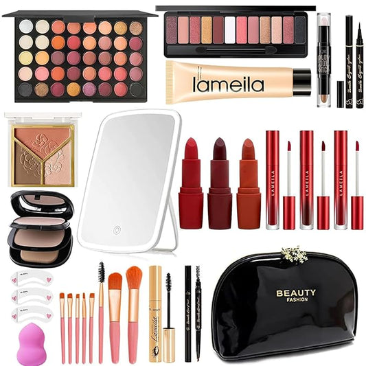 M Professional Makeup Kit, 31 Pcs All-in-one Makeup Kit,Makeup Kit for Women Full Kit,Makeup Gift Set for Women girls(HZJ-001)