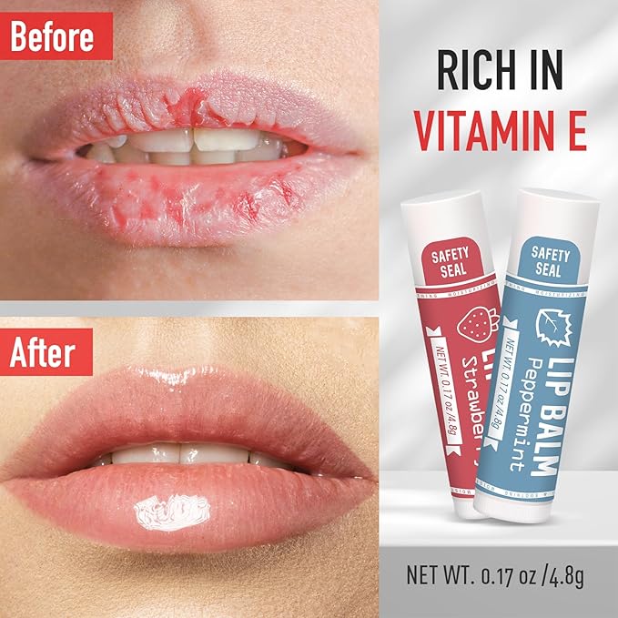 AZEN 240 Pack Lip Balm, Natural Lip Balm Bulk, Lip Care Product, Moisturizing Lip Balm for dry cracked lips - 10 Flavors