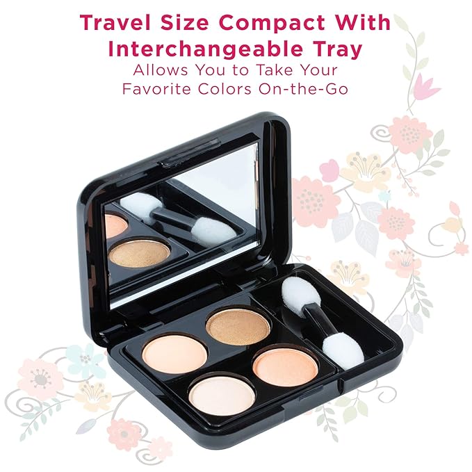 Makeup Kit Gift Set – 79 Piece - 32 Eye Shadows, 2 Blushes, 2 Lip Glosses, 2 Lipsticks, 2 Eye Liner Pencils, 1 Lip Liner Pencil, 1 Mascara - Case with Carrying Handle