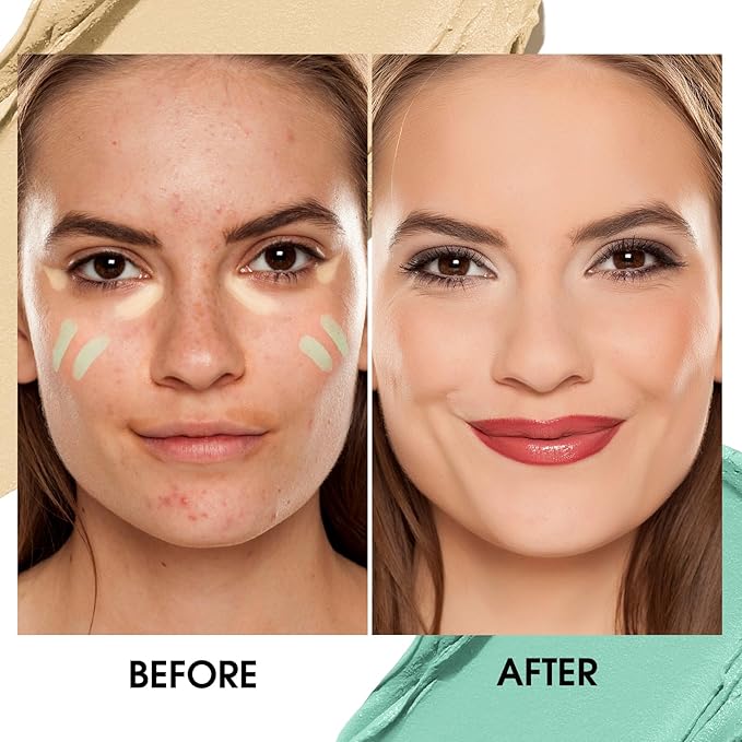 LANGMANNI Multi-Use Face Contour Stick,Highlighter & Concealer Stick, Combo Use For Correcting Color Balancing (#03+#04 Lavender+Dark Peach)
