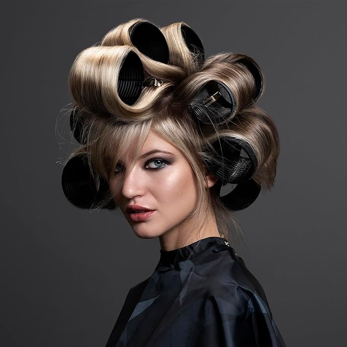 Fromm ProVolume .75" Self-Grip Ceramic Ionic Thermal Hair Rollers, 6 Count Small Salon Quality Hair Curlers for Short, Medium and Long Hair