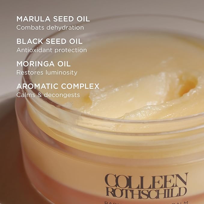 COLLEEN ROTHSCHILD Jumbo Radiant Cleansing Balm | Deeply Cleanses, Soothes & Removes Makeup & Impurities | Restores Luminosity | Calms & Decongests | Combats Dehydration (6.8 fl oz)