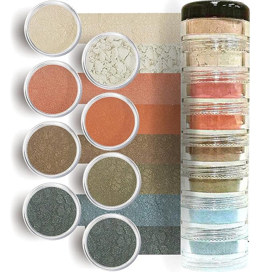 Loose Mineral Eyeshadow and Contouring Palette - Manhattan Chick 8 Shade Set