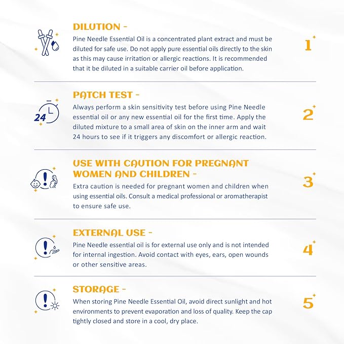 HIQILI 10ml Pine Essential Oil, 100% Pure Natural for Diffuser, Clean Spary, Winter Candle Making Scent- 0.33 Fl Oz