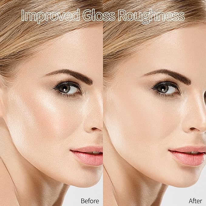 AQUAPURITY - PHOERA Sheer Matte Fixing Powder Makeup Base Fixer Setting Powder Foundation Fixing Compact Pressed Powder Long Lasting Make Up Fixer Skin Vitamin E Beauty Blender (204 Buff Beige…)