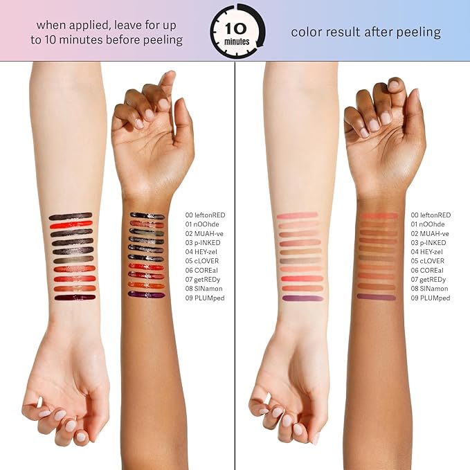 Sacheu Lip Liner STAY-N Peel Off Lip Stain — Long Lasting Matte Lip Tattoo Transfer Proof Lipstain Infused with Hyaluronic Acid & Vitamin E for All Skin Types — Vegan & Cruelty-Free, MUAH-VE