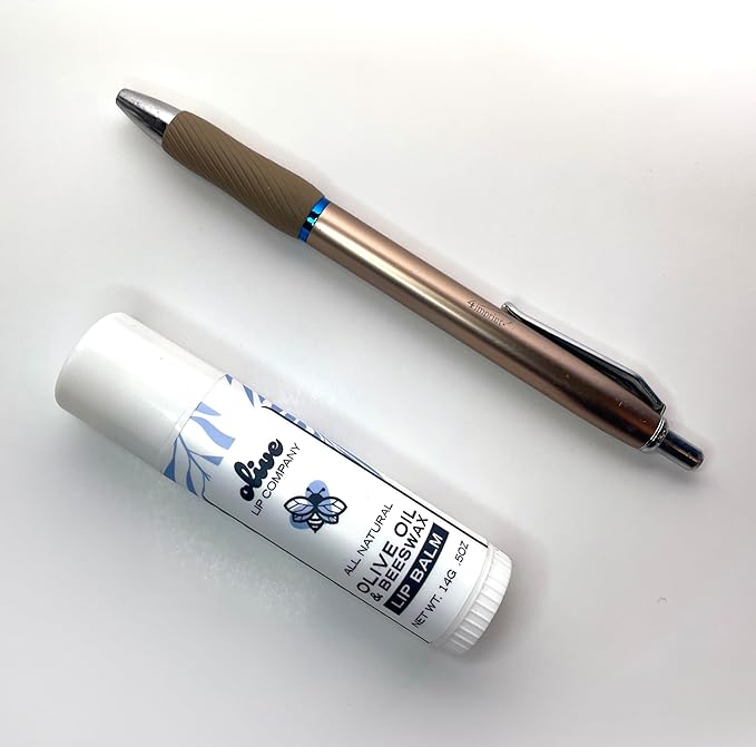 Hydrating Beeswax Lip Balm with Natural Olive Oil and Mango Butter, 0.5 oz. Tube, Clear Long Lasting Moisturizer for Dry, Cracked, Chapped Lips, Hydrating Skincare for Women, Men, Kids