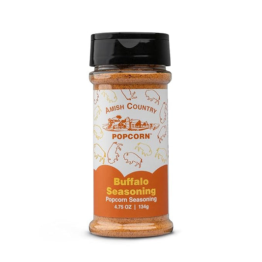 Amish Country Popcorn | Buffalo Flavor Popcorn Seasoning - 4.75 oz | Old Fashioned, Non-GMO and Gluten Free