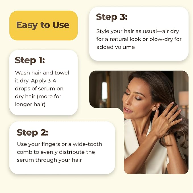 HerStyler Advanced Argan Oil Hair Serum for Women - Anti Frizz Serum for Hair - for Frizzy, Dry and Damaged Hair - Nourishing - 2.36 Fl Oz / 70 Ml (1 Pack)