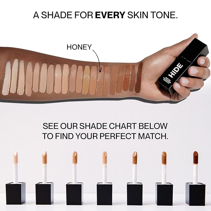 HIDE Liquid Concealer, 0.5 fl. oz. - Honey, Unisex Skin Foundation Concealer