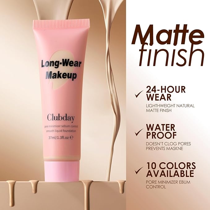 Liquid Foundation Full coverage Long-Lasting Buildable Weighless Foundation Cream Active Wear Color Stay Makeup-02