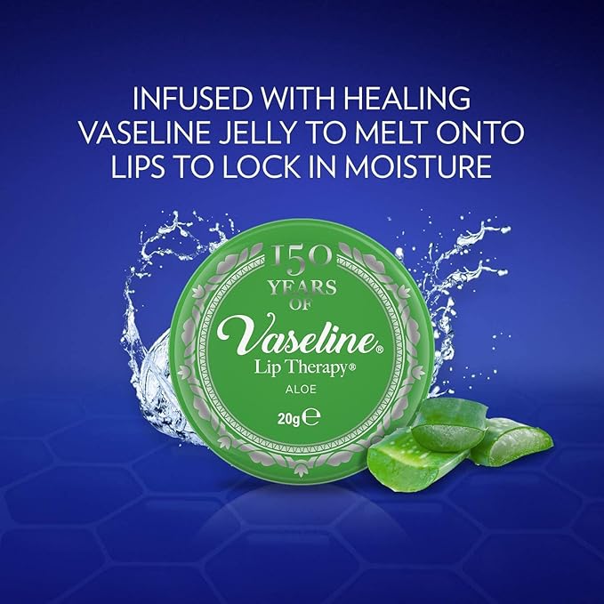 12 x Vaseline Lip Therapy Aloe Vera 20g
