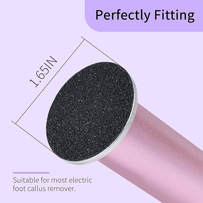 120PCS Fine 180 Grit Replaceable Sandpaper Discs for Electric Foot Callus Removers - 42mm Ultra-Soft Foot File Refills - Gentle Polishing & Baby-Smooth Finish