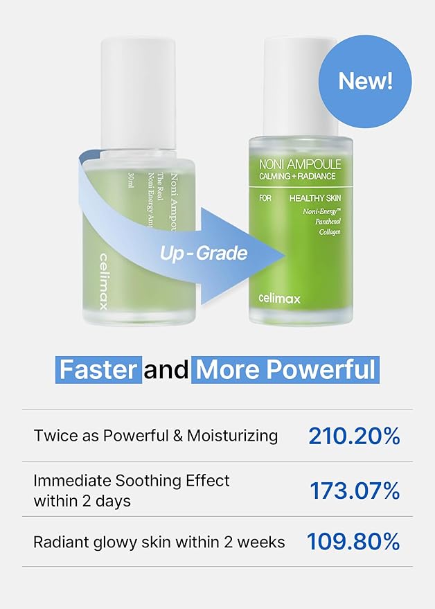 celimax Noni Energy Ampoule 10ml, Travel Size | with Noni Extract, Hydrating, Moisturizing & Soothing Serum for Wrinkles & Fine Lines, Mild Ampoule For Face