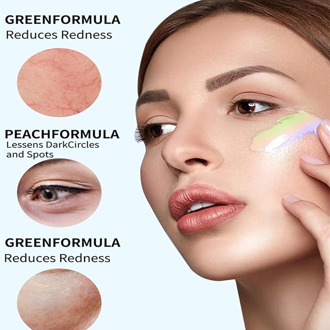 MAEPEOR Liquid Conceal Contour 7 Colors Cream Lightweight Liquid Concealer Contour Makeup for Concealing Blemishes, Brighten Dark Circles (Color 02 Purple)