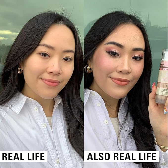 Revolution Beauty, IRL Filter Longwear Foundation, Soft & Breathable Formula, Medium to Full Coverage, Matte Finish, F1, 0.7 Fl. Oz