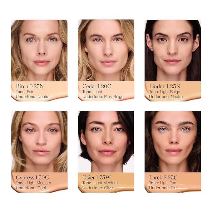 Ogee Complexion Perfecting Under Eye Concealer - Certified Organic Full Coverage Concealer - Buildable Coverage - LINDEN 1.25N - Light Beige (Neutral Undertones)