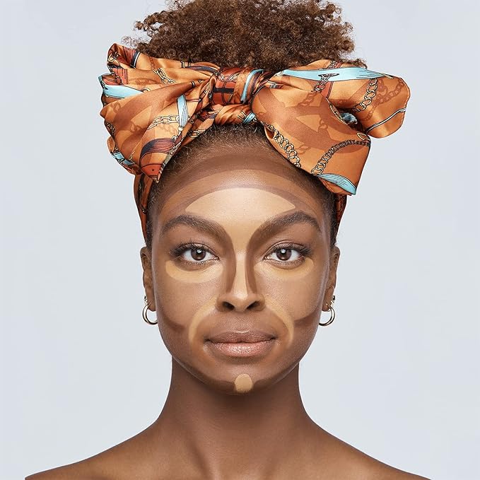 Ruby Kisses HD Brush Concealer & Foundation, Full Coverage, Color Correcting, Highlight, Contour 3 Pack (Chestnut)