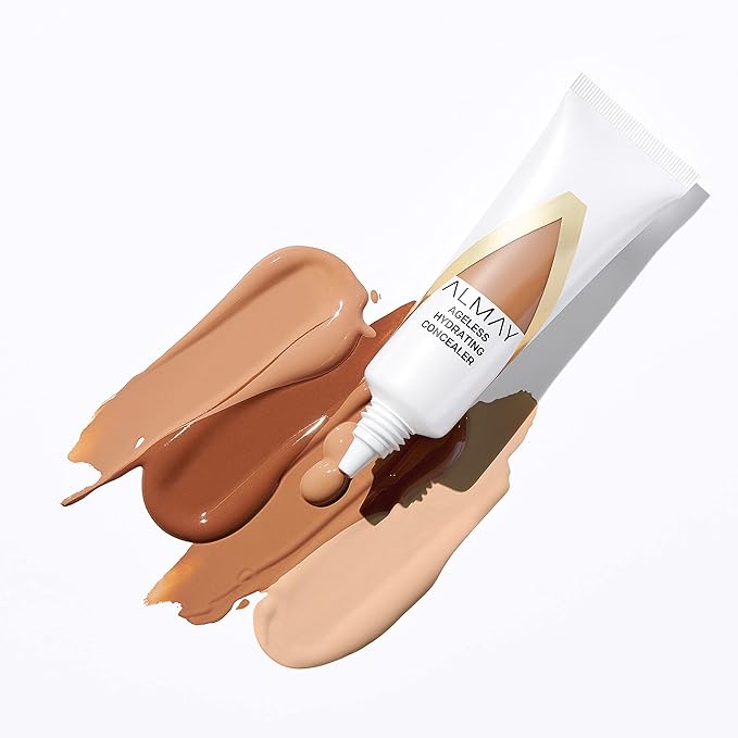 Almay Anti-Aging Concealer, Face Makeup with Hyaluronic Acid, Niacinamide, Vitamin C & E, Hypoallergenic-Fragrance Free, 030 Medium, 0.37 Fl Oz