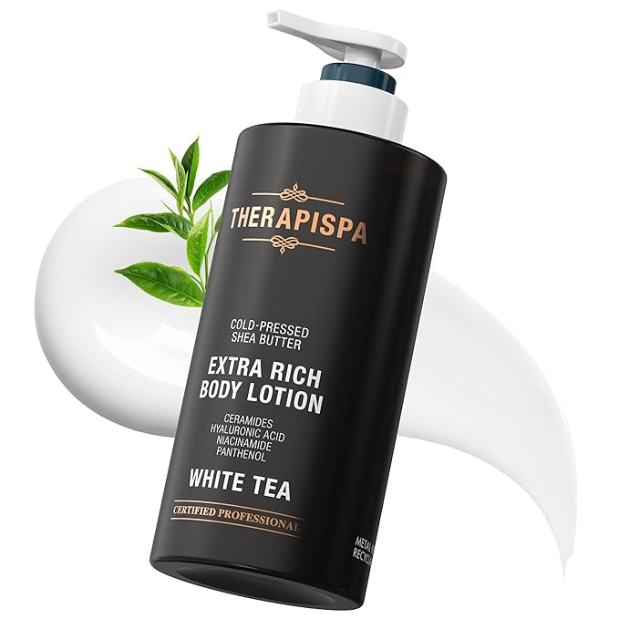 Scented Body Lotion for Women – Hydrating & Nourishing Moisturizer with Shea Butter, Ceramides & Panthenol for Dry Skin – Inclusive for Everyone (White Tea, 17.0 fl oz)