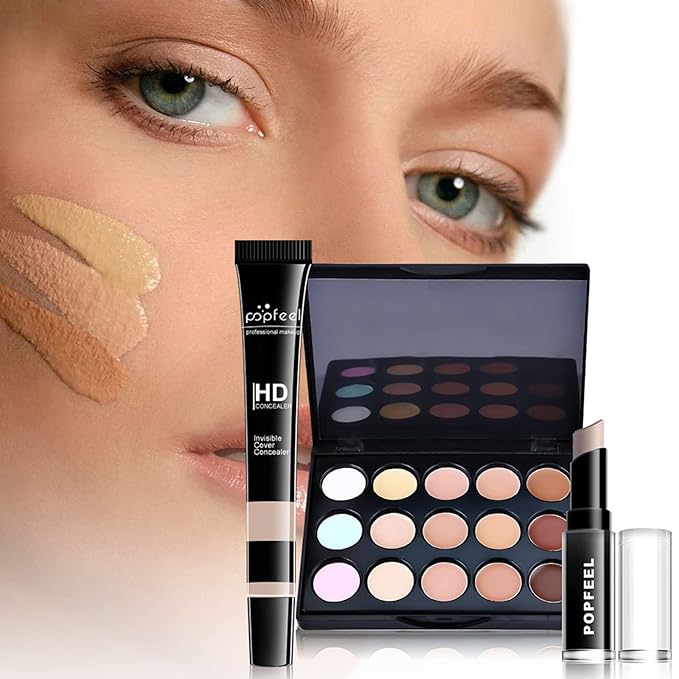 All-in-one Holiday Make up Gift Set | Makeup Kit for Women Full Kit Essential Starter Bundle Include Eyeshadow Palette Lipstick Blush Foundation Concealer Face Powder Mascara Lipgloss Brush