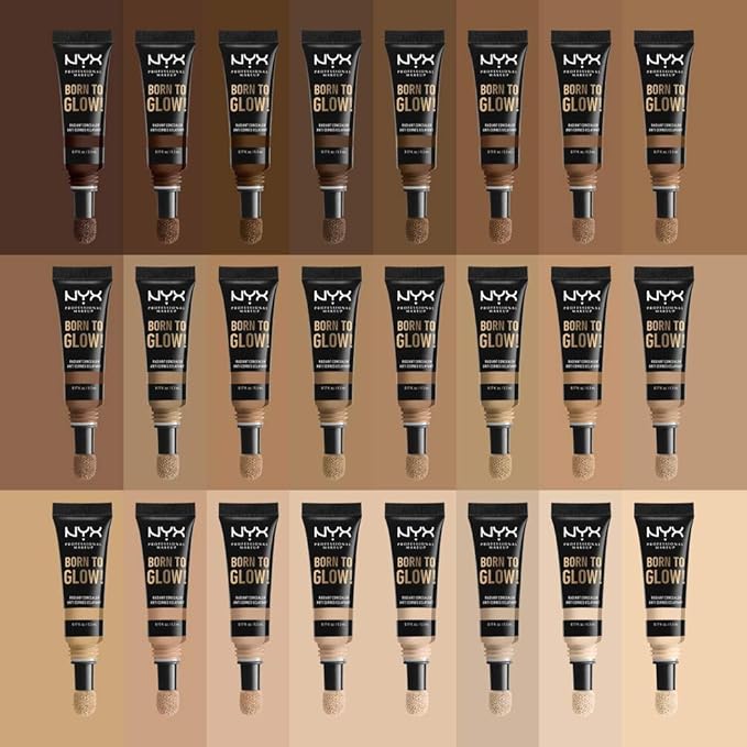 NYX PROFESSIONAL MAKEUP Born To Glow Radiant Concealer, Medium Coverage - Neutral Tan
