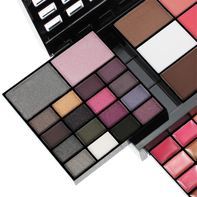 All in One Makeup Kit for Women Full Kit Girls Makeup Gift Sets Xmas Essential Bundle Include Eyeshadow Palette Lipstick Blush Concealer Eyeliner Mascara Foundation Brush Eyebrow Pencil
