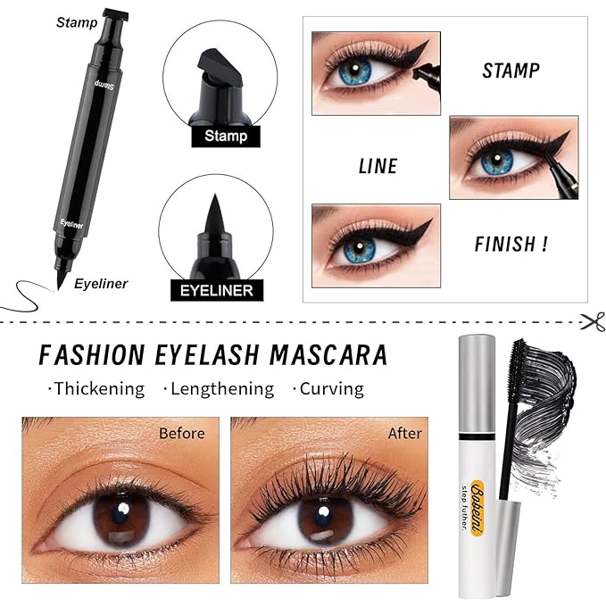 Makeup Kit Set for Women, Makeup Present for Women Teens Girl, Eyeshadow Palette Air Cushion CC Cream Primer Brush Spong Contour Lipstick Eyebrow Soap Mascara Eyeliner C