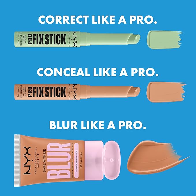 NYX PROFESSIONAL MAKEUP Pro Fix Stick Correcting Concealer, Buildable Medium Coverage Concealer Stick - Sienna