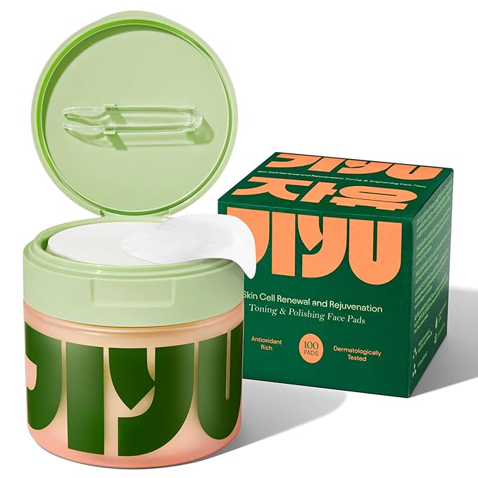 Toning Polish Pads - Korean Skincare for Dark Spots, Wrinkles & Dull Skin - Hydrating Facial Treatment with Snail Mucin, Niacinamide, Peptides & Centella - 100 Count