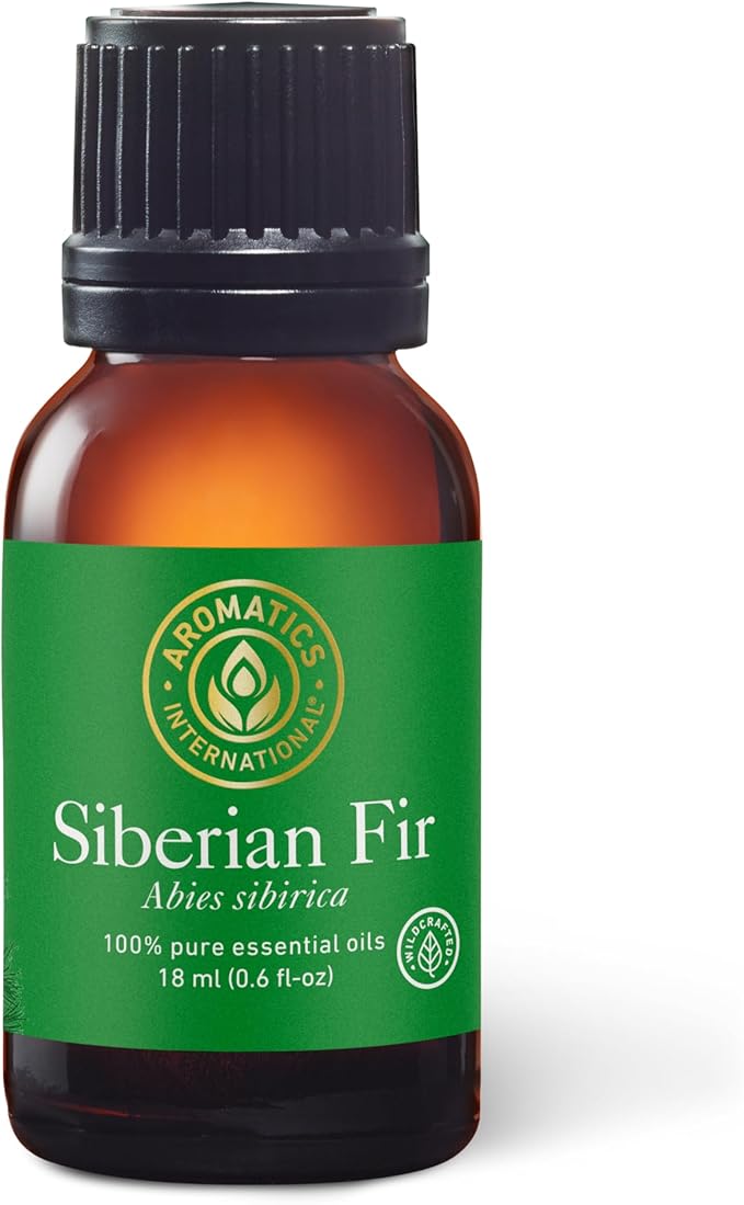 Aromatics International Premium Organic Siberian Fir Essential Oil 18ml | 100% Pure Essential Oil for Diffusion & Aromatherapy