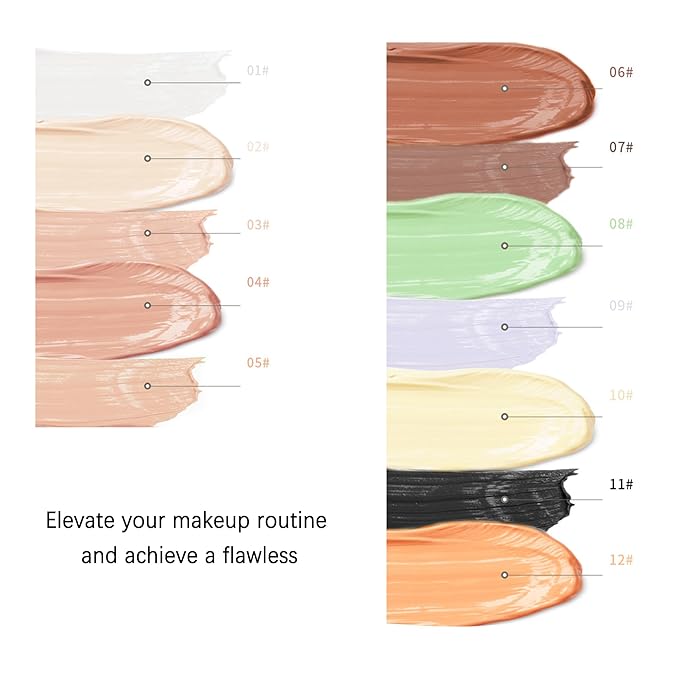 Mallofusa Single Color Face Makeup Concealer Foundation Palette Creamy Moisturizing 0.49oz (Green)