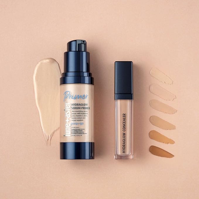 Lune+Aster HydraGlow Concealer - Medium/Deep - This medium to full coverage, skin-nourishing concealer hides dark undereye circles, blemishes, redness and other imperfections.