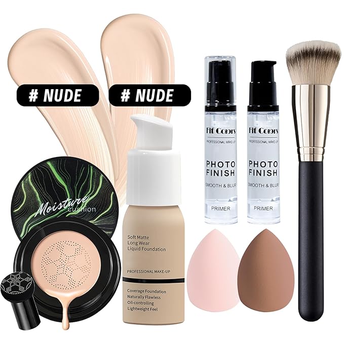 Makeup Set Kit for Women Full Kit, Makeup Present for Women Teen Girl, Eyeshadow Foundation CC Cream Face Primer Brush 3 in 1 Palette Lip Gloss, Eyebrow Soap Mascara Eyeliner Makeup bag