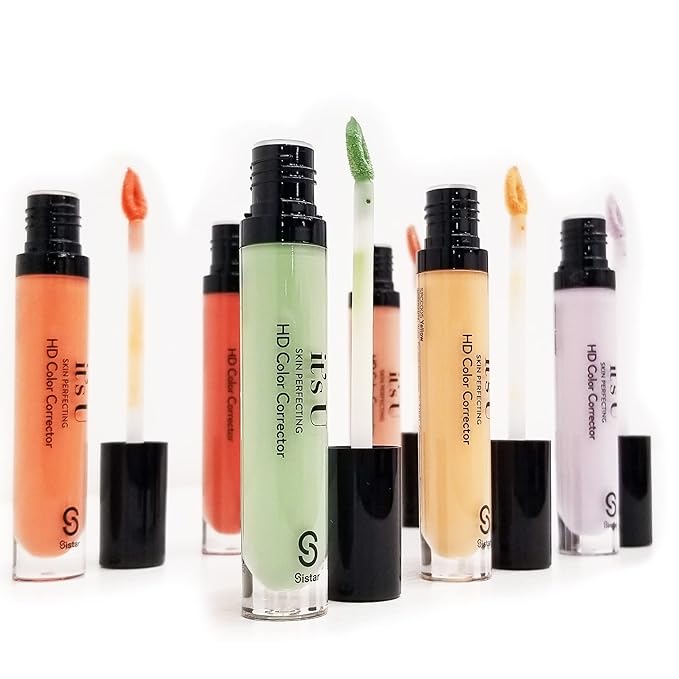SISTAR It's U Skin Perfecting Conceal HD Contour Color Corrector Full Coverage Smooth and Flawless (Peach)