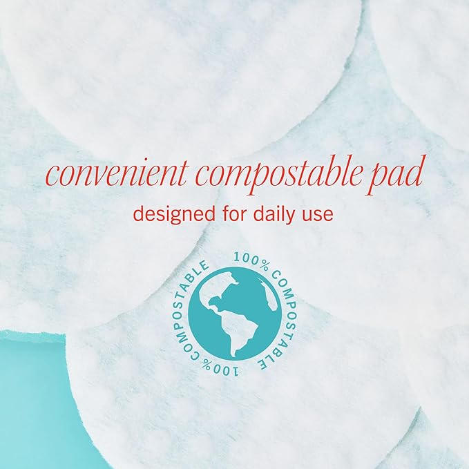 First Aid Beauty - Facial Radiance Pads with Glycolic & Lactic Acids, Daily Exfoliating Pads with AHA that Help Tone & Brighten Skin, One-Step Makeup Prep, Compostable for Daily Use, 60 ct