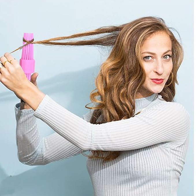 2PCS Curling Roll Comb, Curly Hair Brush for Curly Hair, Three Different Sizes of Styler Curl Brush Hairr Tools for Casual Wear or Special Events